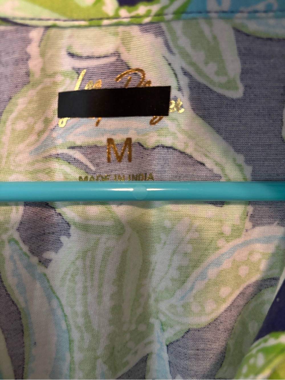 Lilly Pulitzer Bingley Dress Green Sapphire Blue Tropical Tango Size M - NWOT! - Picture 2 of 6